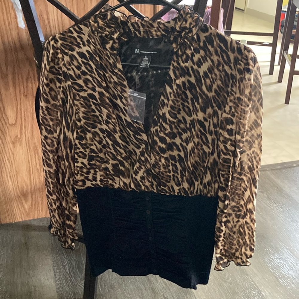 INC International Concepts Animal Print Top